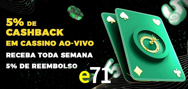 Promoções do cassino ao Vivo e71